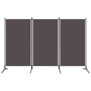 vidaXL 3-Panel Room Divider Anthracite 260x180 cm