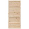 vidaXL Barn Door Natural 80 x 208 cm Solid Pine wood