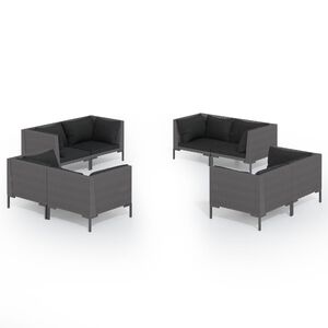 vidaXL Garden Lounge Set | Dark Grey