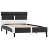 vidaXL Bed Frame with LED without Mattress Grey Faux Leather 90x200 cm