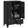 vidaXL Wardrobe Metal Industrial Style 67x35x107 cm Black