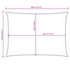 vidaXL Sunshade Sail Oxford Fabric Rectangular 2.5x4 m Cream