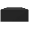vidaXL Wall-mounted Drawer Shelves 2 pcs Black 60x23.5x10cm MDF