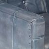 vidaXL Tub Chair Grey Real Leather