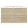 vidaXL Sink Cabinet with Built-in Basin Sonoma Oak Engineered Wood