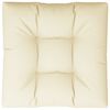 vidaXL Pallet Cushion Cream 80x80x12 cm Fabric