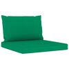 vidaXL 6 Piece Garden Lounge Set Green Cushion Impregnated Pinewood