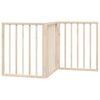 vidaXL Dog Gate Foldable 3 Panels 150 cm Poplar Wood