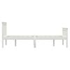 vidaXL Bed Frame without Mattress White Solid Pinewood 120x200 cm