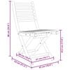 vidaXL Folding Garden Chairs 6 pcs 43x54x88 cm Bamboo