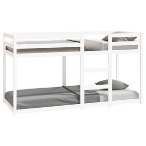 vidaXL Bunk Bed without Mattress White 80x200 cm Solid Wood Pine