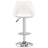 vidaXL Bar Stools 2 pcs White Faux Leather