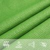 vidaXL Sunshade Sail 160 g/m² Light Green 4x7 m HDPE