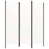 vidaXL 3-Panel Room Divider White 150x180 cm