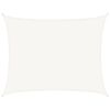 vidaXL Sunshade Sail 160 g/m&sup2; White 6x8 m HDPE