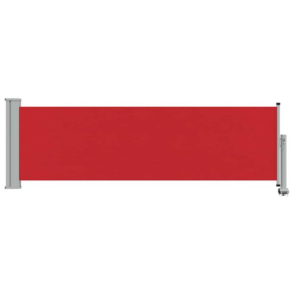 vidaXL Patio Retractable Side Awning 80x300 cm Red