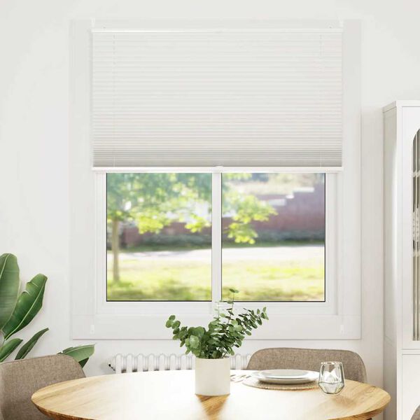 Plisse Blind 110x100cm White Pleated Blind