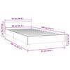 vidaXL Bed Frame without Mattress Light Grey 92x187 cm Single Fabric