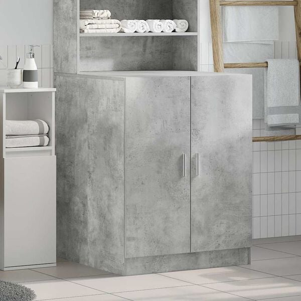 vidaXL Washing Machine Cabinet Concrete Grey 70.5x71.5x91.5 cm