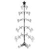 vidaXL Metal Christmas Tree for Decoration Black 150 cm