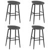 vidaXL Bar Chairs 4 pcs Grey