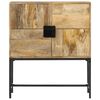 vidaXL Highboard 80x30x95 cm Solid Rough Wood Mango