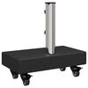 vidaXL Umbrella Base Black 45x25x8 cm Granite