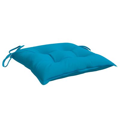 vidaXL Chair Cushions 2 pcs Light Blue 40x40x7 cm Oxford Fabric