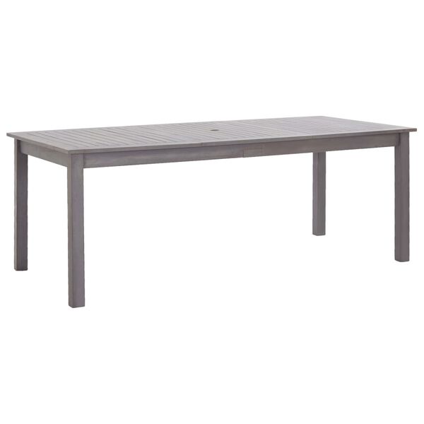 vidaXL Garden Table Grey Wash 200x90x74 cm Solid Acacia Wood
