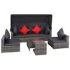 vidaXL Rattan Sofa Set | Grey & dark grey