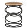 vidaXL End Table 40x40x52 cm Solid Rough Mango Wood