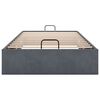 vidaXL Ottoman Bed Frame No Mattress Dark Grey 90x200 cm Velvet