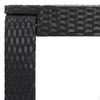 vidaXL 3 Piece Outdoor Bar Set with Armrest Poly Rattan Black
