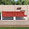 vidaXL Pallet Cushions 5 pcs Red Fabric