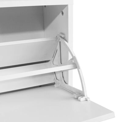 vidaXL Shoe Storage Bench White 80x24x45 cm