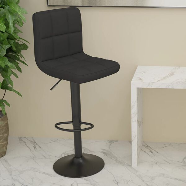 vidaXL Bar Stool Black Fabric