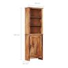 vidaXL Highboard 60x30x180 cm Solid Wood
