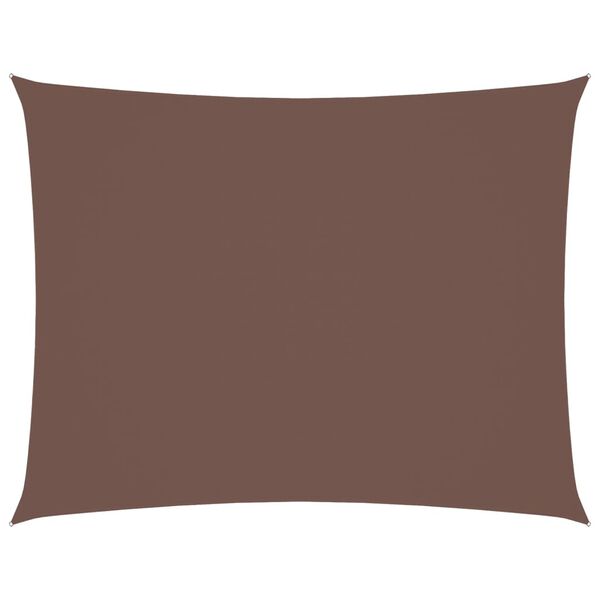 vidaXL Sunshade Sail Oxford Fabric Rectangular 3.5x5 m Brown