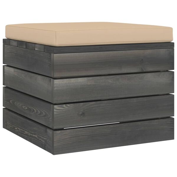 vidaXL 9 Piece Garden Pallet Lounge Set with Cushions Solid Pinewood