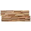vidaXL 3D Wall Cladding Panels 10 pcs 1.08 m² Solid Teak Wood