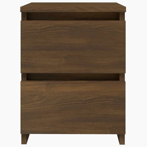 vidaXL Bedside Cabinets 2 pcs Brown Oak 30x30x40 cm Engineered Wood