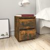 vidaXL Bedside Cabinets 2 pcs Smoked Oak 30x30x40 cm Engineered Wood