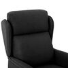 vidaXL Recliner Chair Black 66.5 x 94 x 101.5 cm Polyester