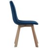 vidaXL Dining Chairs 2 pcs Blue Velvet