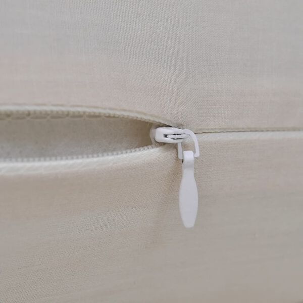 4 Beige Cushion Covers Cotton 40 x 40 cm