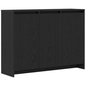 vidaXL Sideboard Black 102 x 29.5 x 75 cm Engineered wood