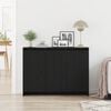 vidaXL Sideboard Black 102 x 29.5 x 75 cm Engineered wood