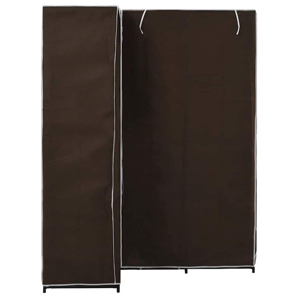 vidaXL Corner Wardrobe Brown 130x87x169 cm