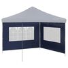 vidaXL Partytent Sidewall 2 pcs with Window PE Blue
