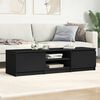 vidaXL TV Cabinet Black 140x40x35.5 cm Engineered Wood